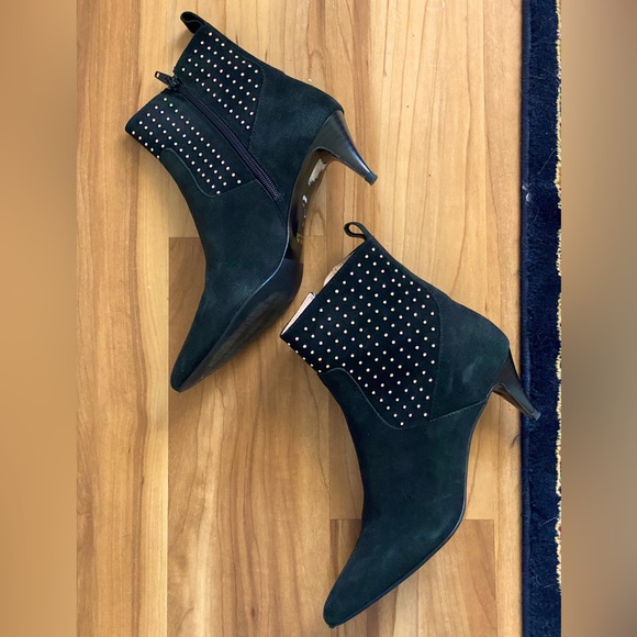 ZARA SUEDE ANKLE KITTEN HEEL BOOTS :D - Picture 1 of 16